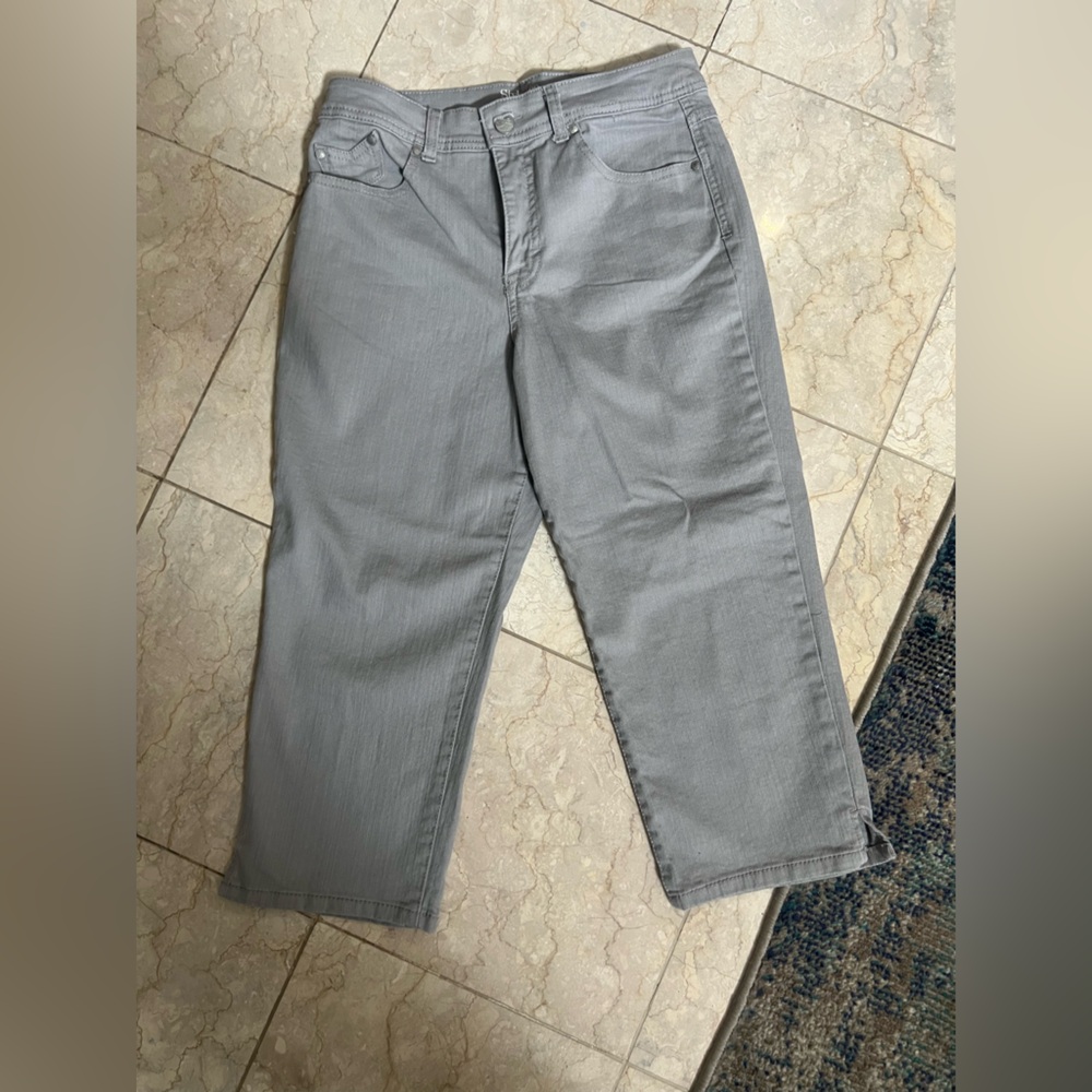 Gray Cropped Pants